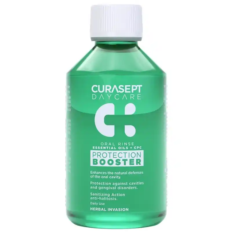 Spedito Oggi Curasept Daycare Collutorio Protection Booster Herbal Invasion per Protezione Gengive e Anti-placca 100ml