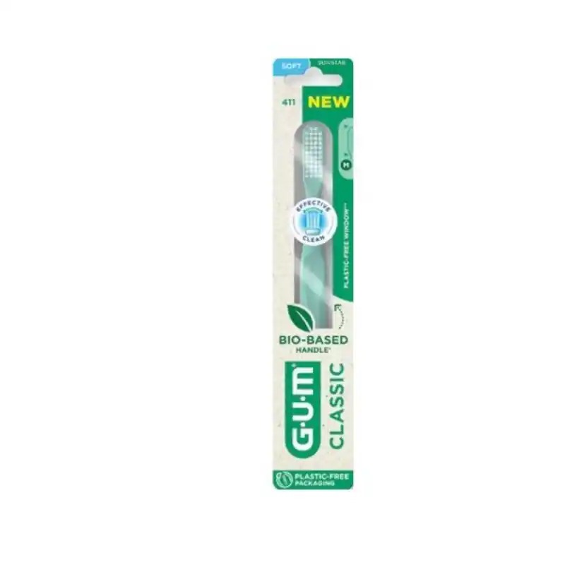 Gum Classic 411 Spazzolino Setole Morbide Regular NEW Sconto