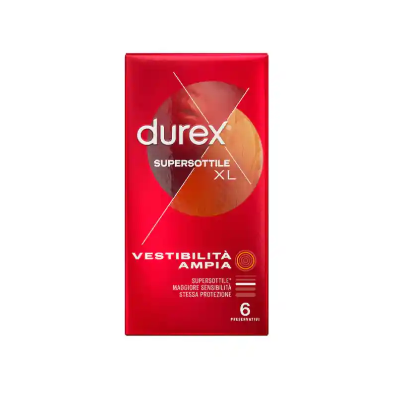 Durex Supersottile XL 6 Profilattici Premium