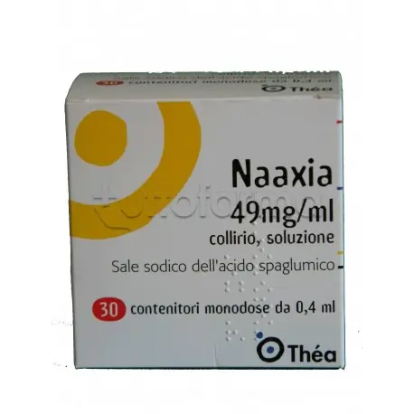 Autentico Naaxia Collirio Monodose 30 Flaconcini monodose 4,9% per Occhi Allergici