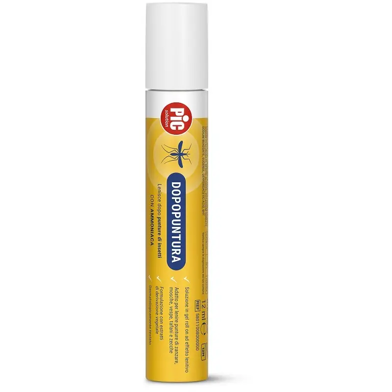 Subito Disponibile Pic Solution Dopopuntura con Ammoniaca per Punture Insetti Stick Roll-On 12 ml