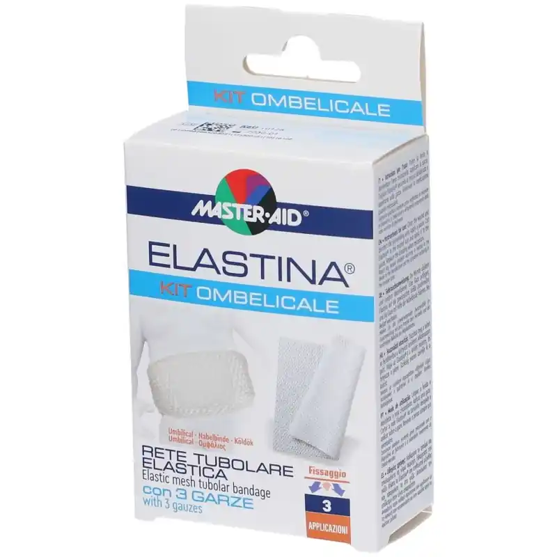 Master-Aid Elastina Kit Ombelicale per Fissaggio Medicazione 1 Rete Tubolare + 3 Garze 5x9 cm Offerta