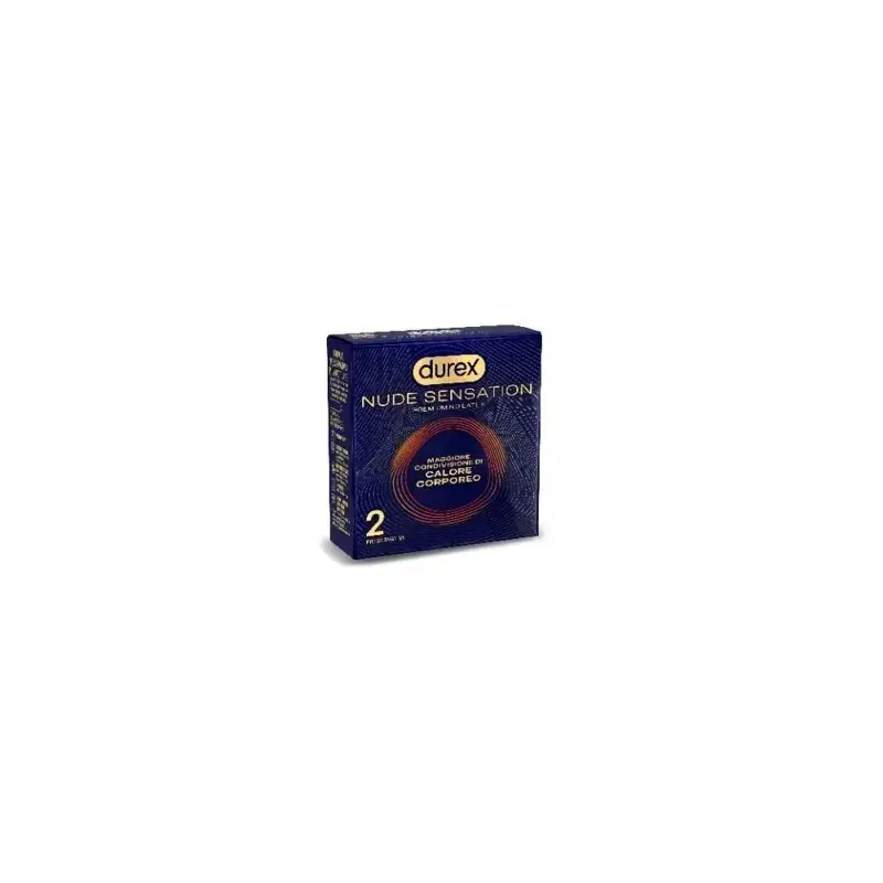 Durex Nude Sensation Preservativi No-Latex in Nitrile Ultra Sottili 2 Pezzi Artigianale