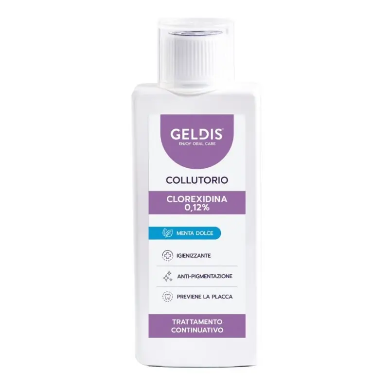 Prezzo Ridotto Geldis Collutorio con Clorexidina 0,12% Gusto Menta Dolce 200ml