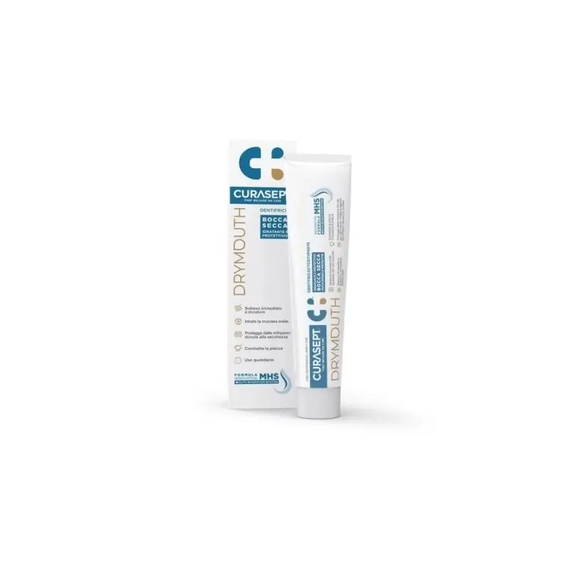 Curasept Drymouth Dentifricio per Secchezza Orale 75 ml Pagamento Sicuro