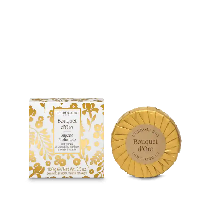 Migliore Qualità L'Erbolario Bouquet D'oro Sapone Profumato per Detersione Mani e Corpo 100 g