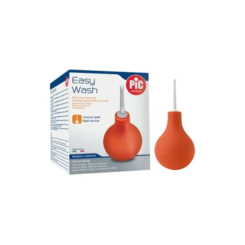 Spedito Oggi Pic Easy Wash Pera Con Cannula per Lavaggio Intestinale EasyWash n.4 143ml