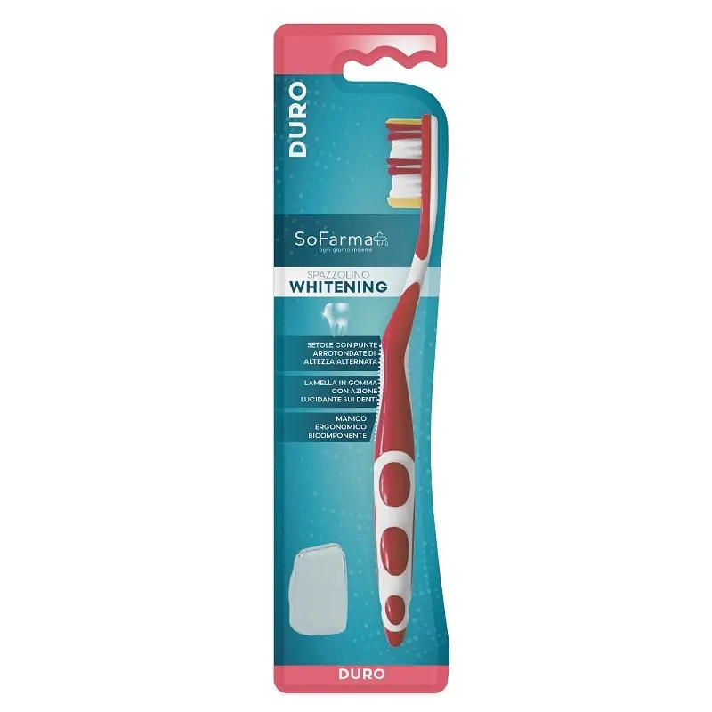 Offerta Speciale Spazzolino White Setole Dure Sofarmapiù per Pulizia Profonda Formato Singolo