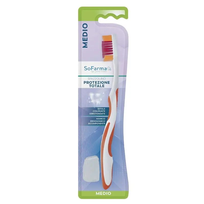 Soddisfatti O Rimborsati Spazzolino Total Protection Sofarmapiù per Pulizia Dentale Profonda Formato Singolo