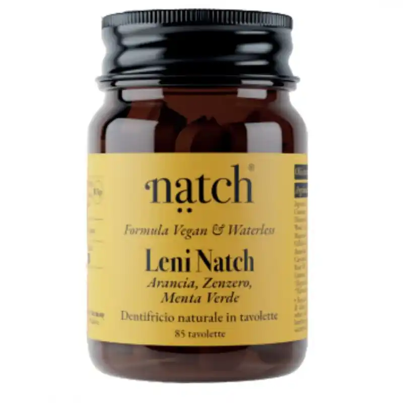 Natch Leni Arancia Zenzero e Menta Dentifricio Naturale 85 Tavolette Offerta Lampo