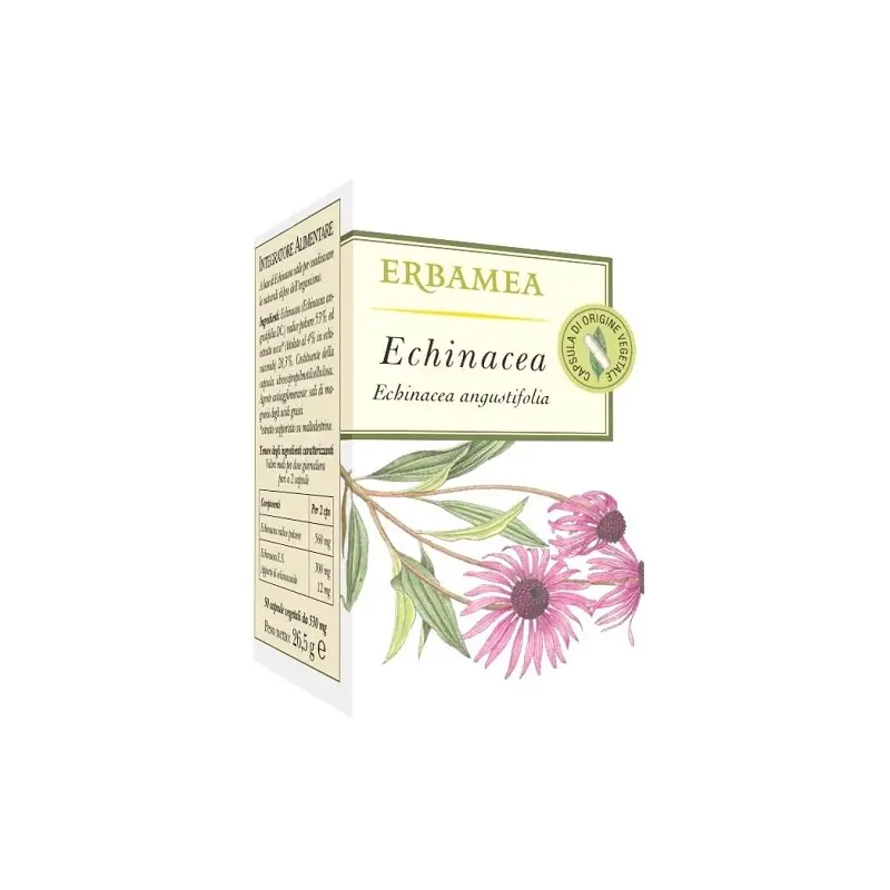 Offerta Erbamea Echinacea Integratore per Difese Immunitarie 50 Capsule Vegetali