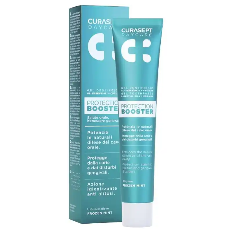 Top Qualità Curasept Daycare Dentifricio Protection Booster Frozen Mint per Protezione Orale Avanzata 75ml