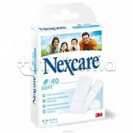 3M Nexcare Bandages Soft Touch Universal 40 Cerotti assortiti Alta Qualità