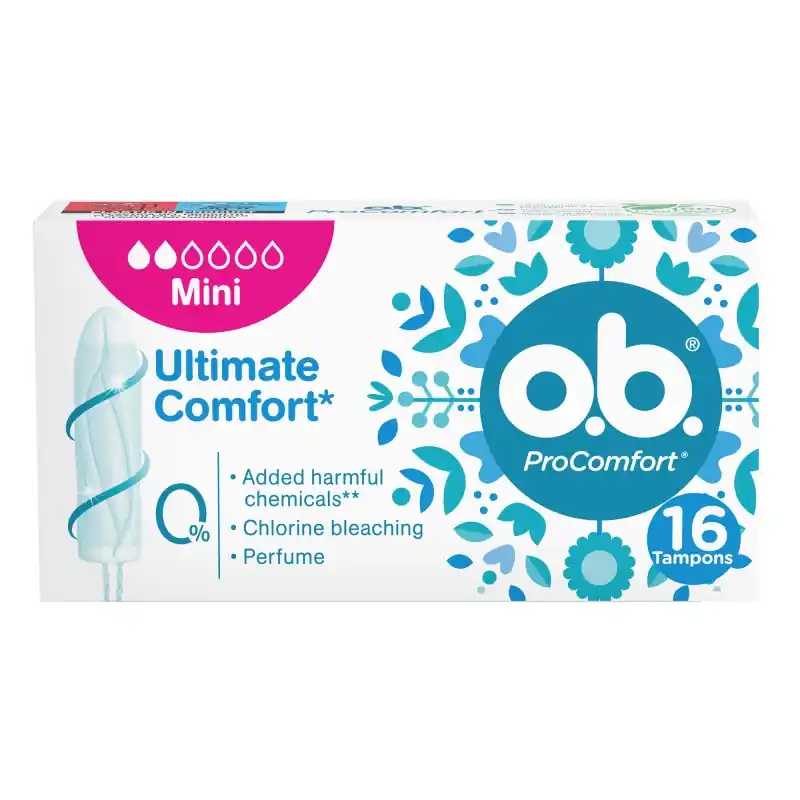 OB Procomfort Mini Assorbenti Interni per Flussi Leggeri 16 Pezzi Professionale