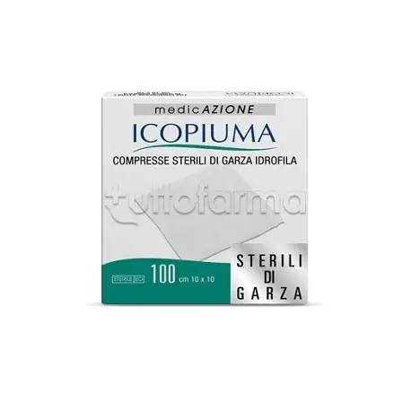 All’Ingrosso Garza Compressa Idrofila Icopiuma 10X10cm 100 Pezzi
