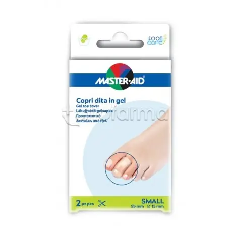 Master-Aid Copri Dita in Gel per Protezione 2 Pezzi Small Pagamento Sicuro