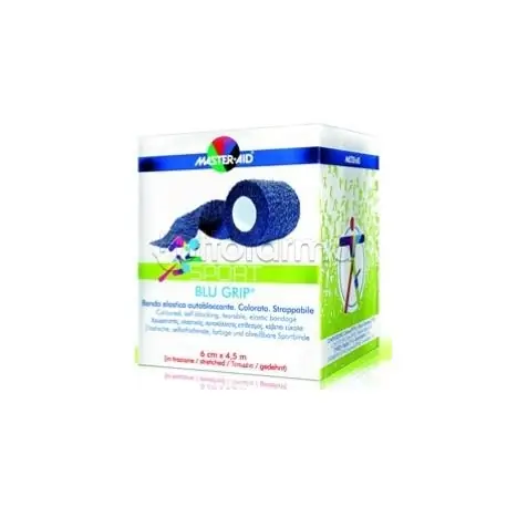Nuova Collezione Master-Aid Blugrip Benda Elastica Autobloccante 6x4,5 m