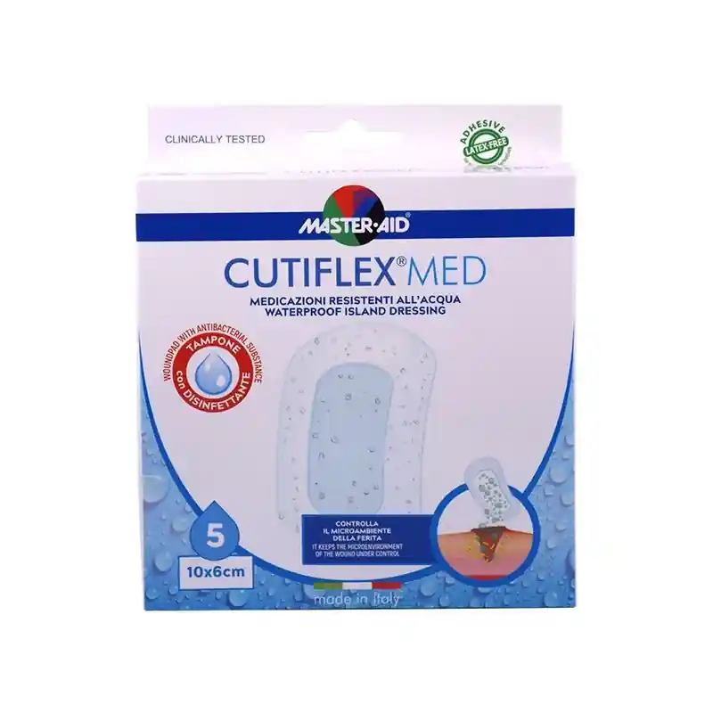 Master-Aid Cutiflexmed Cerotti per Protezione Ferite 10x6 cm 5 Pezzi Lusso