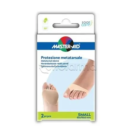 Ultime Pezzi Master-Aid Protezione per Metatarso in Tessuto Elastico e Gel S 2 Pezzi Taglia Small
