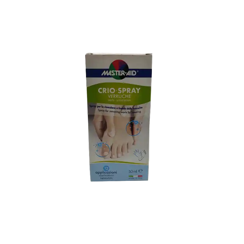 Originale Master-Aid Foot Care Crio Spray Verruche per Rimozione Verruche 50ml