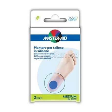 Talloniera Master-Aid per Riduzione Dolore Tallone 2 Pezzi Taglia Medium Popolare