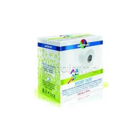 Top Qualità Master-Aid Sport Nastro Autoadesivo Anelastico per Fasciature 3,8 cm x 10 m