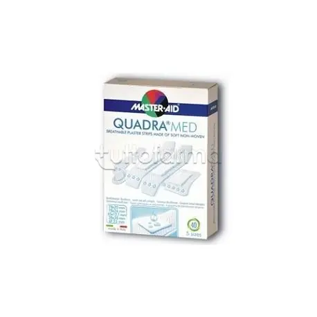 Compra Online Cerotto Master-Aid Quadra Dermoattivo per Ferite 20 Pezzi