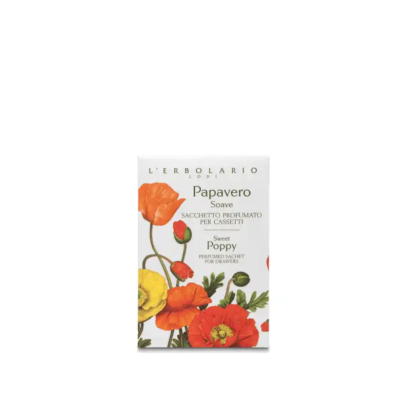 L'Erbolario Papavero Soave Sacchetto Cassetto per Profumare Armadi e Cassetti 1 Pezzo Offerta Del Giorno