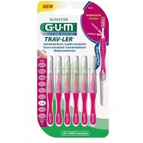 Gum Trav-ler Scovolini Pro 1,4 mm per Placca 6 pezzi Sconto