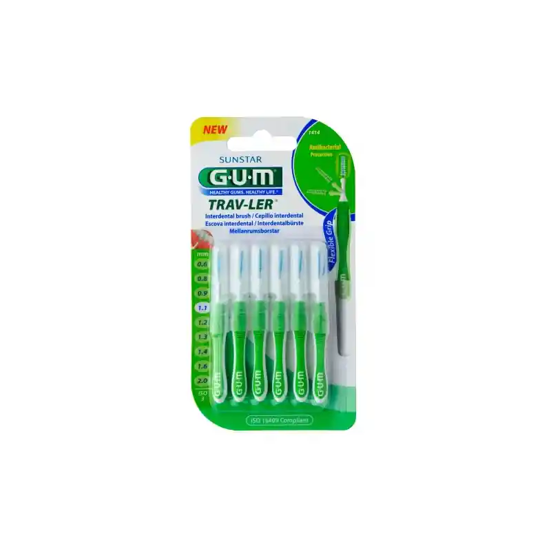 Ultima Occasione Gum Trav-ler Scovolini Pro 1,1 mm per Placca 6 pezzi