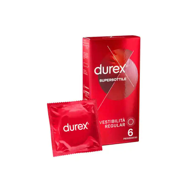 Prezzo Scontato Durex Supersottile 6 Profilattici Sottili Easy-On