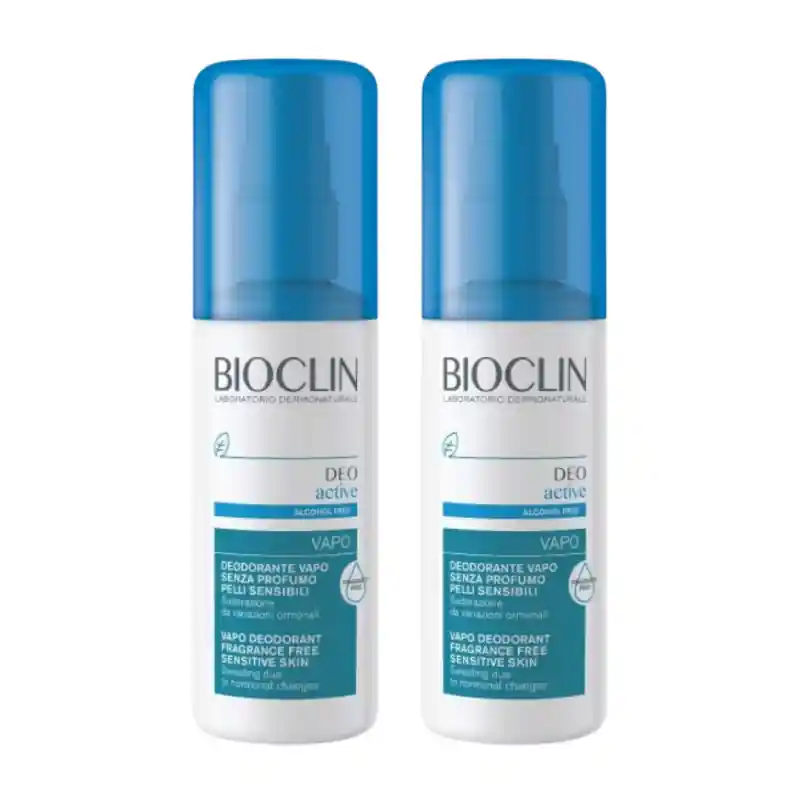Bioclin Deo Active Vapo Deodorante per Sudorazione 2 Pezzi da 100ml Ultima Occasione