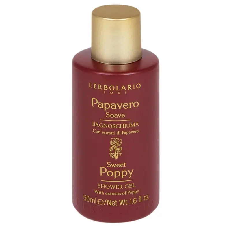 Offerta Limitata L'Erbolario Papavero Soave Bagnoschiuma Detergente Corpo Antiossidante Minitaglia 50ml