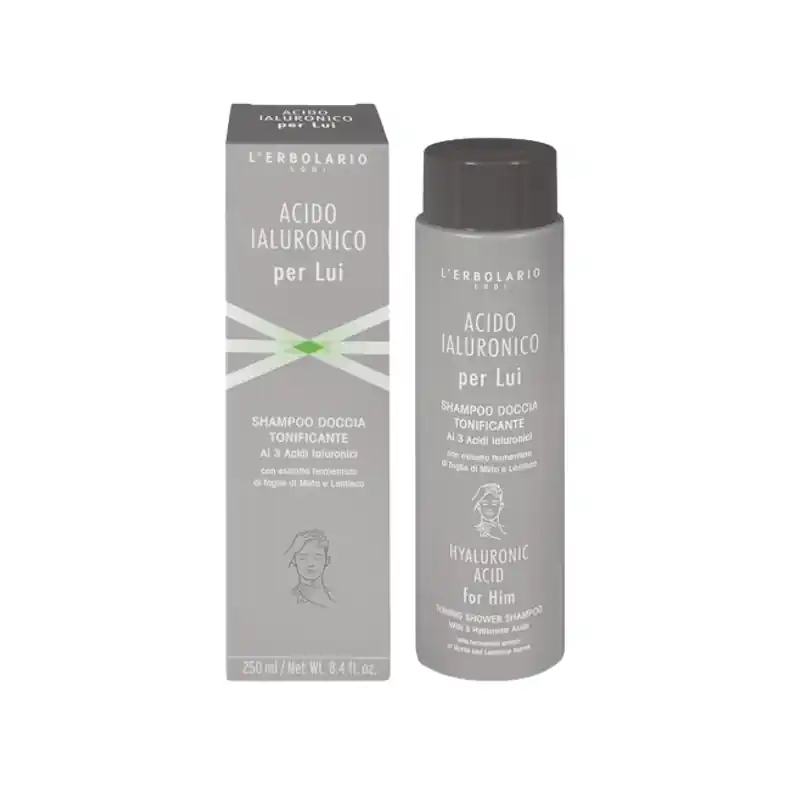Ultime Pezzi L'Erbolario Acido Ialuronico Per Lui Shampoo Doccia Uomo, detersione delicata corpo e capelli, 250 ml