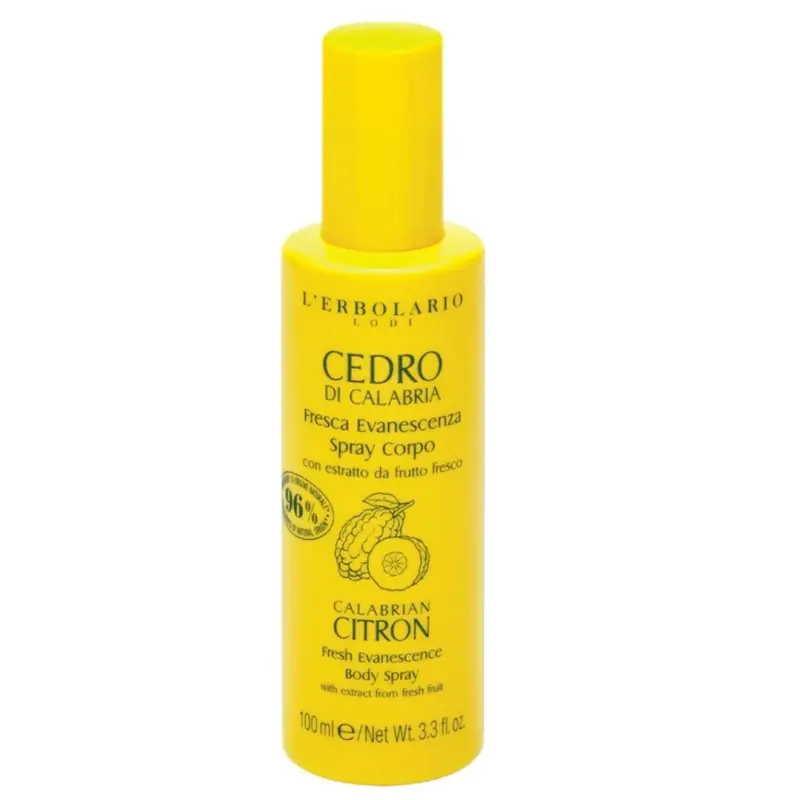 Top Qualità L'Erbolario Cedro di Calabria Spray Profumato per Corpo 100ml
