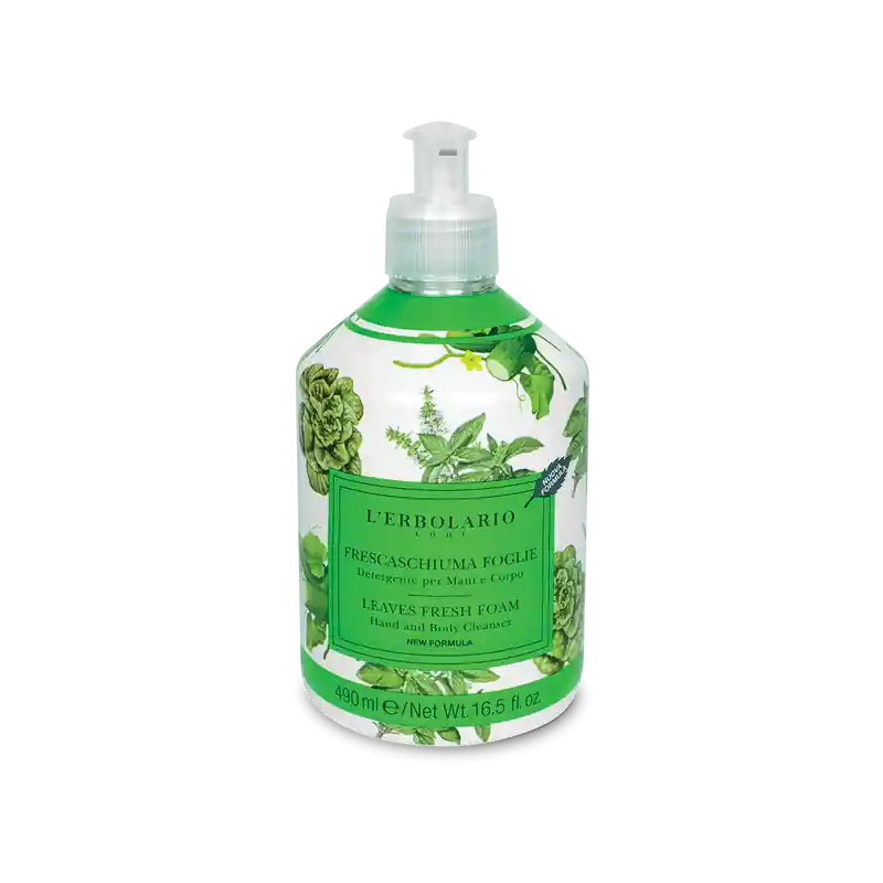 Prezzo Scontato L'Erbolario Frescaschiuma Foglie Detergente Mani & Corpo per Detersione Delicata 490 ml