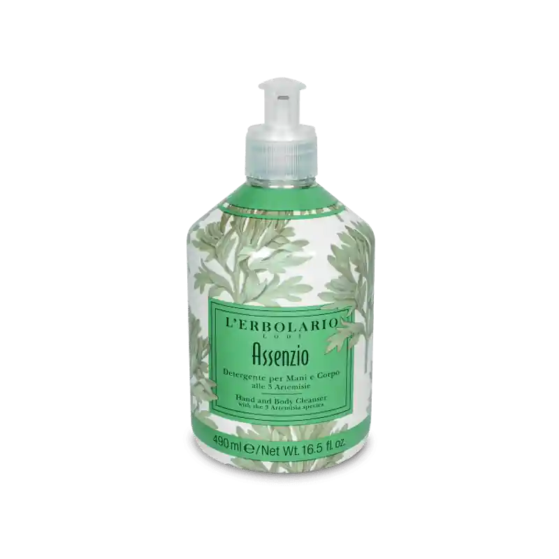 Fatto A Mano L'Erbolario Assenzio Detergente Mani & Corpo per Detersione Delicata 490ml