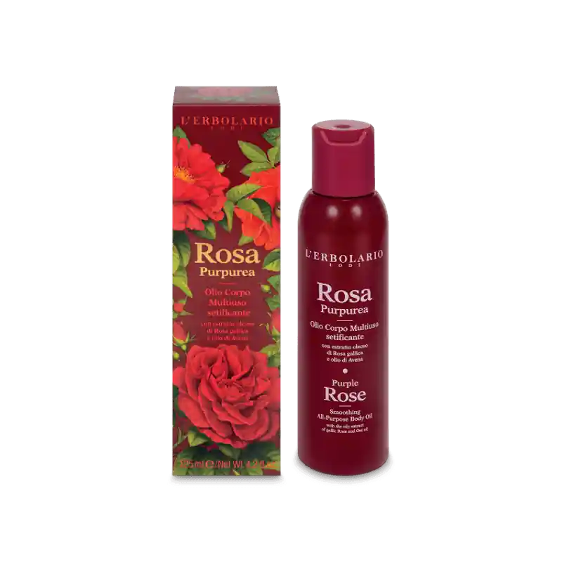 Prezzo Scontato L’Erbolario Rosa Purpurea Olio Corpo Multiuso per Idratazione e Massaggi 125 ml