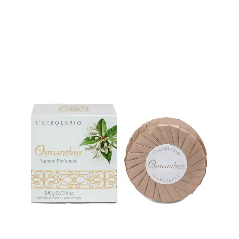Certificato L'Erbolario Osmanthus Sapone detergente idratante e profumato panetto 100 g