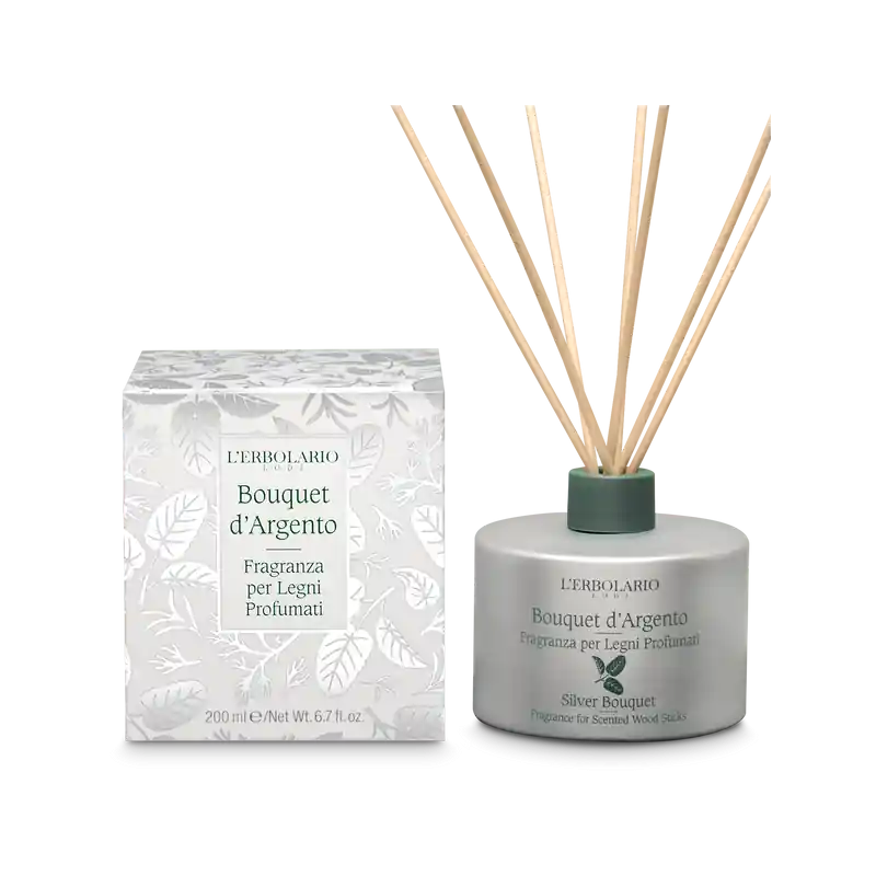 L’Erbolario Bouquet D'argento Fragranze Legni Profumati per Ambienti 200ml Autentico