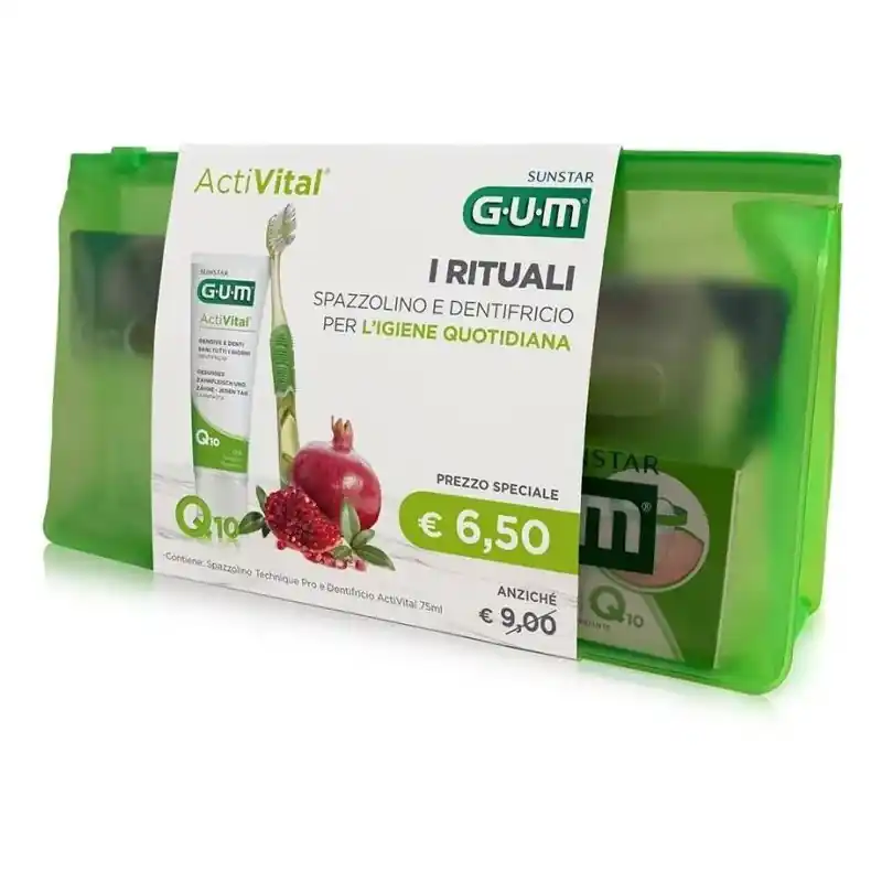 Top Qualità Gum I Rituali Activital Dentifricio e Spazzolino per Igiene Orale Denti Sensibili Kit 75ml + Spazzolino