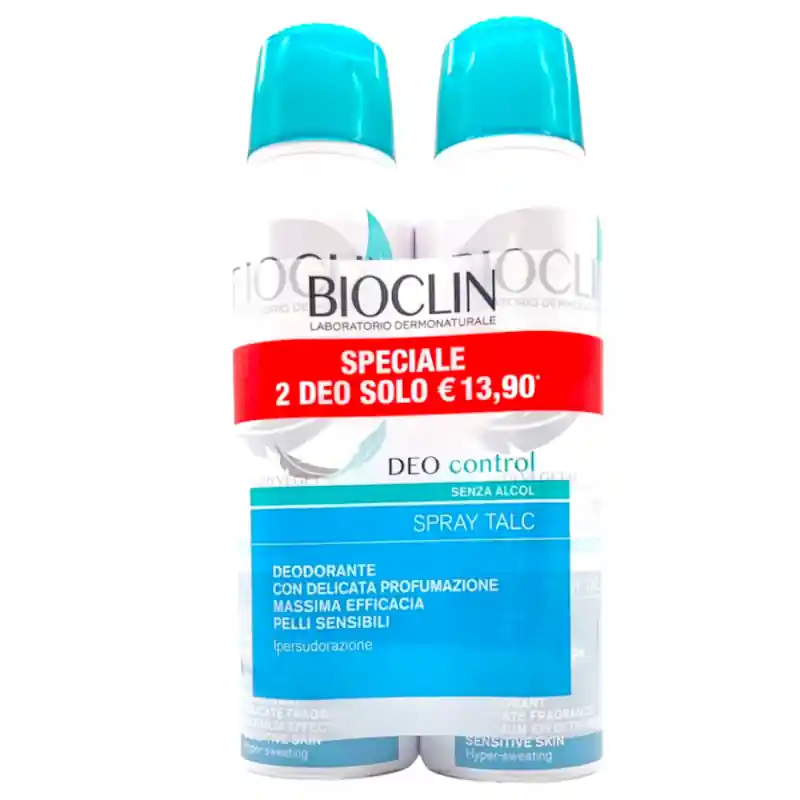 All’Ingrosso Bioclin Deo Talc Deodorante 48h Spray per Ipersudorazione 2 Pezzi 150ml