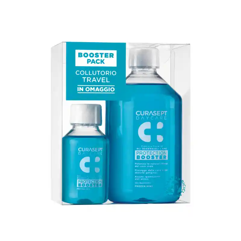 Curasept Daycare Booster Collutorio Frozen Mint 500ml + 100ml Novità