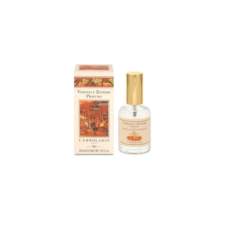Di Marca L'Erbolario Acqua Profumata Vaniglia e Zenzero, fragranza unisex fresca e speziata, 50 ml
