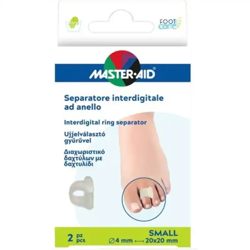 Novità Separatore dita Master-aid Footcare per dita sovrapposte Large 2 pezzi
