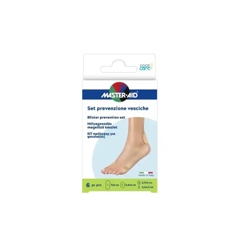 Master-aid Protezione Vesciche Footcare Mix per Sollievo Immediato 6 Pezzi Spedizione Mondiale