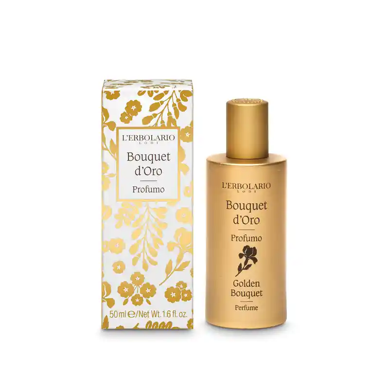 Originale L'Erbolario Bouquet D'oro Profumo, fragranza femminile elegante e persistente 50ml