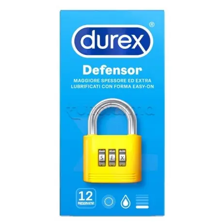 Migliore Qualità Durex Defensor preservativi spessi per sicurezza e comfort 12 profilattici