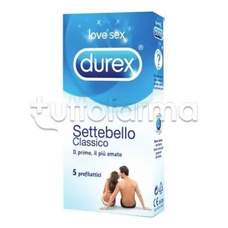 Acquista Ora Durex Settebello Classico profilattico per sicurezza e comfort 5 profilattici