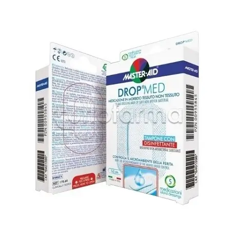 Ordine In Blocco Master-Aid Drop Med Medicazione Adesiva 10,5x30cm 5 Pezzi